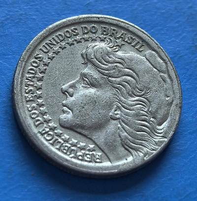 外国优质老铜币银币，周六九点倒数截拍，满百包邮，可寄存半年，喜欢朋友微信扫描二维码可直接参拍 - 巴西少见50库鲁1965年