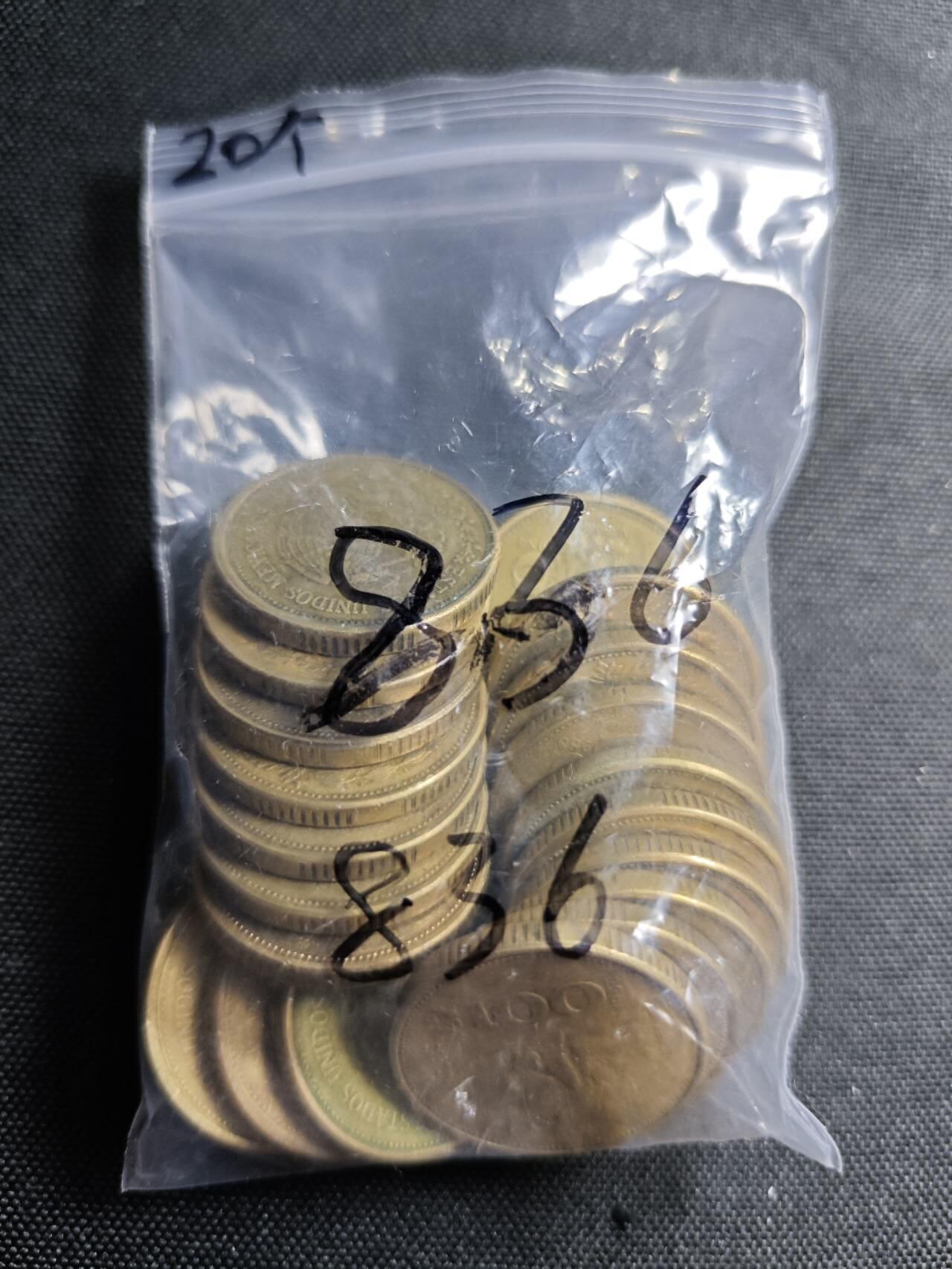 KK钱币收藏小铺 （套币 好品/批量散币 银币）专场  2月预留时间 周末发货  墨西哥100比索铜币20枚