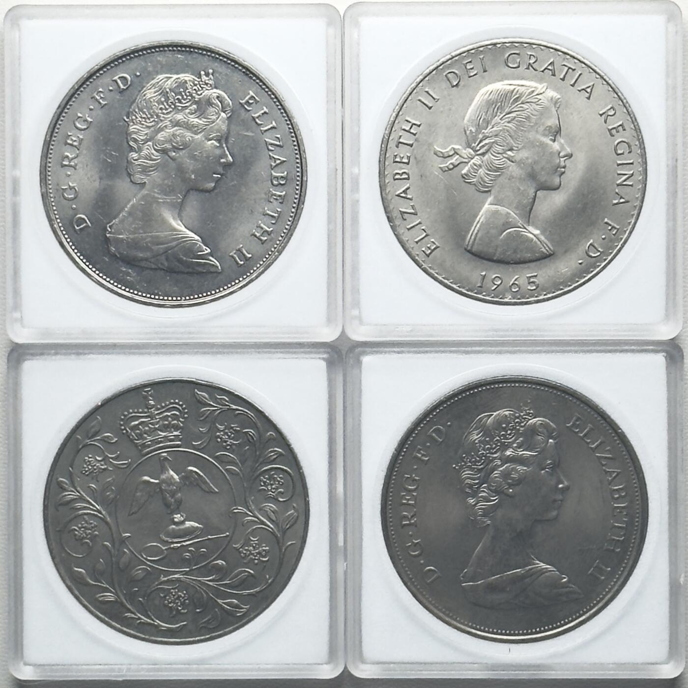 ＜小葵钱铺＞第66期·散币·银币场·满200包邮，不寄存·12月1号发货 英国克朗币4枚