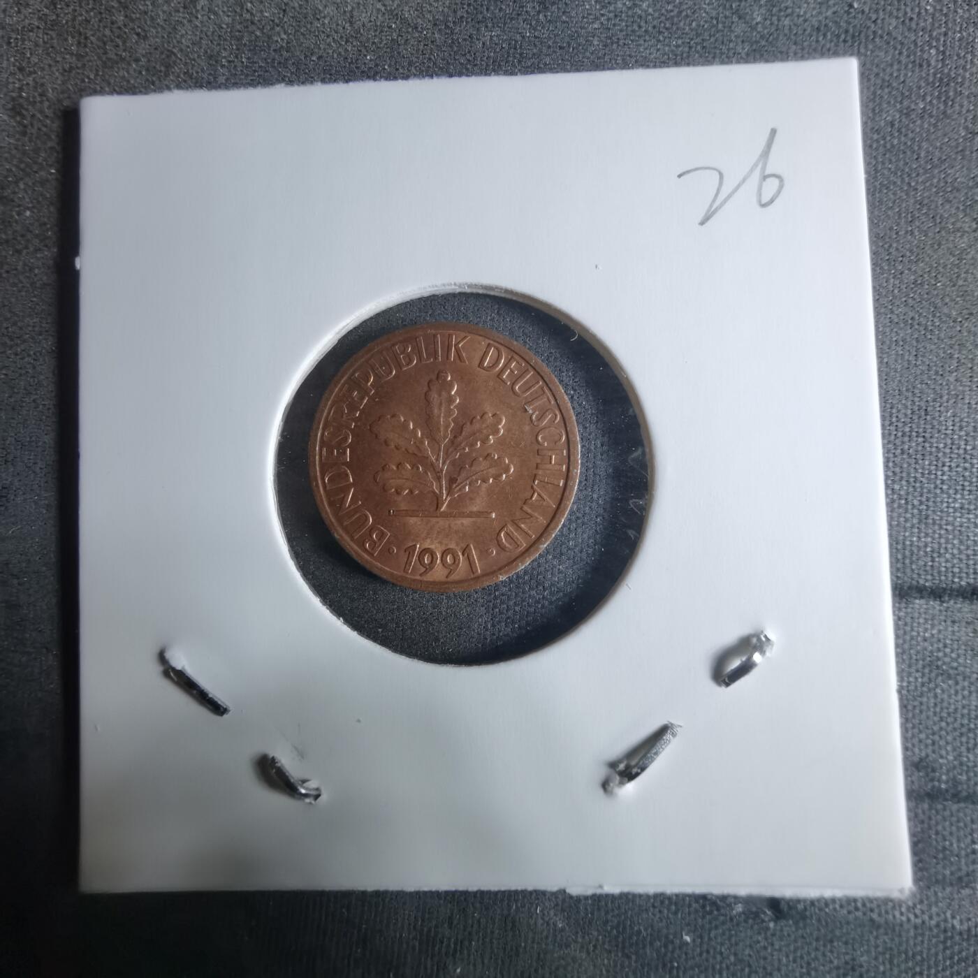 沼泽如烟--第917场 德国1991年1芬尼