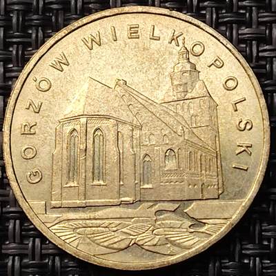 布加迪🐬～世界钱币(上海)🌾第 262 期 /  各国套币和散币 - 波兰🇵🇱 城市系列大地区 戈茹夫  2007年 2兹罗提纪念币 27mm