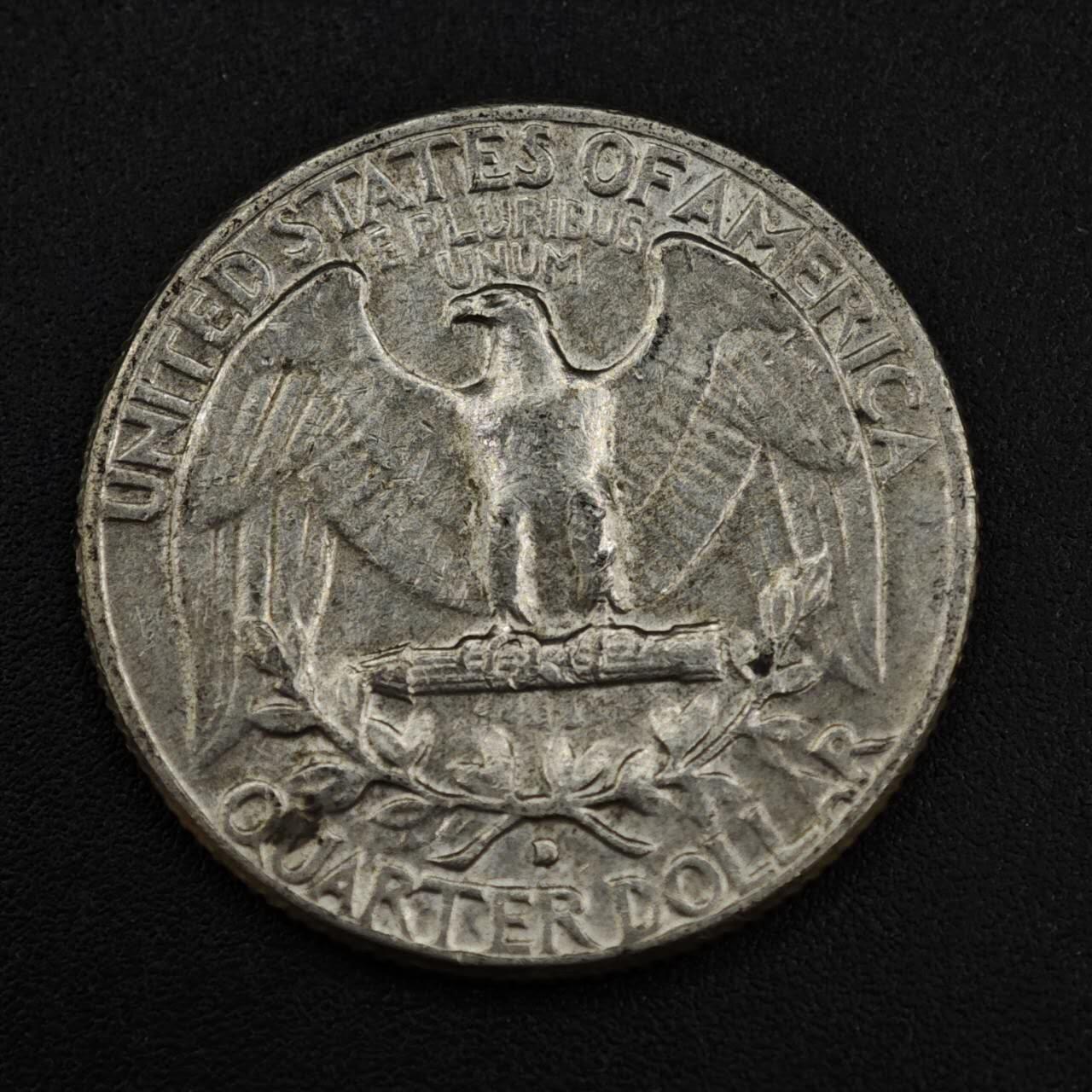 【淘币小摊】限时拍第八百一十二拍  小银币场  满百包邮可预留两周  周一统一发货  美国1964年25分银币