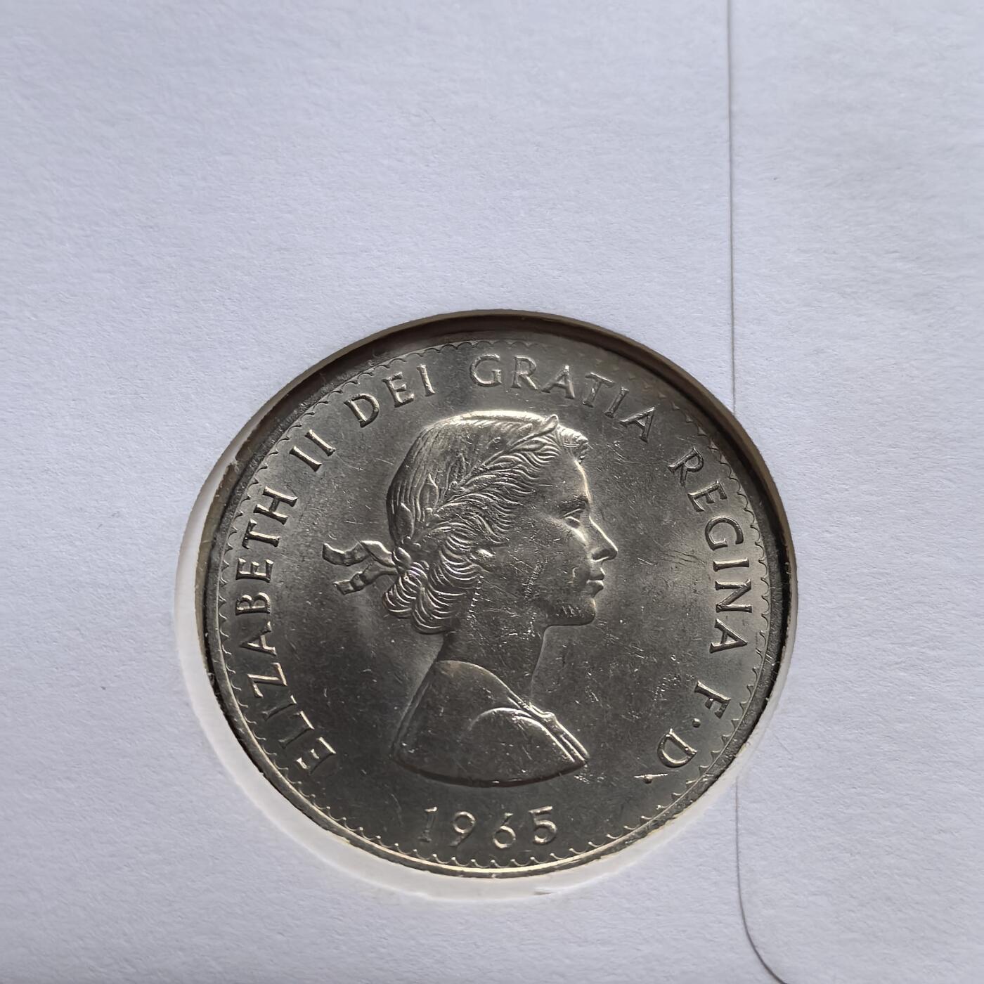 道一币馆币章第一百五十六场 邮币封 英国1965年丘吉尔逝世1克朗纪念币