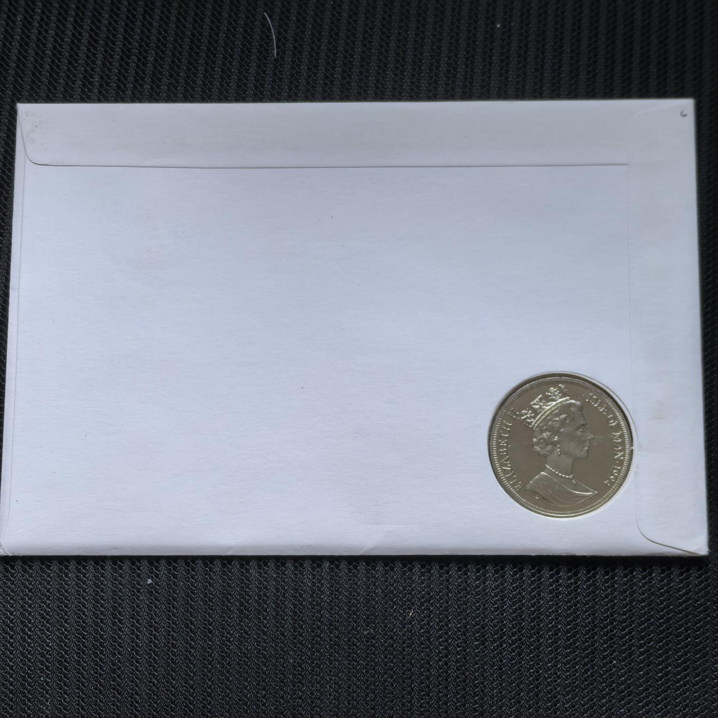 道一币馆币章第一百五十六场 邮币封 马恩岛1994年诺曼底登陆50周年系列-蒙哥马利将军1克朗纪念币