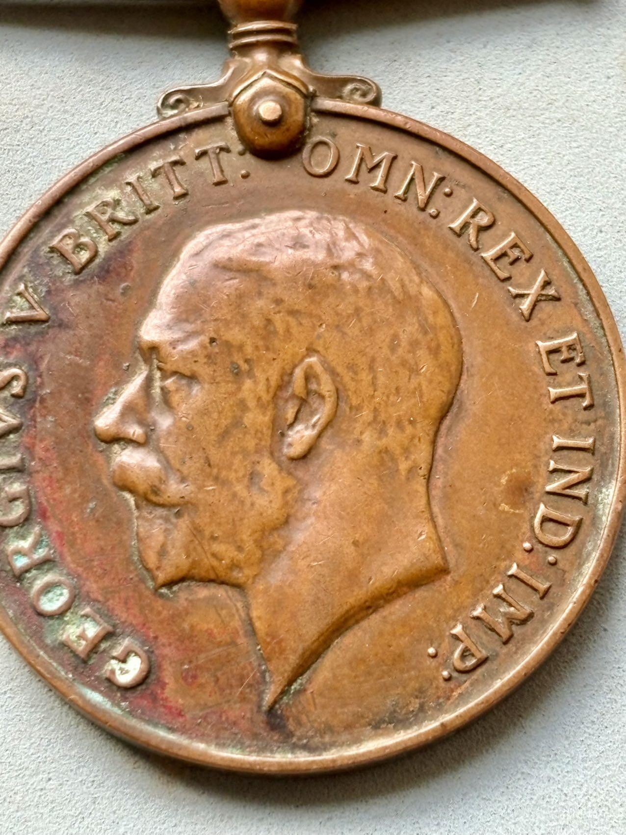 盛世勋华——号角文化勋章邮票专场拍卖第294期 英国一战战争奖章 华工铜版 带边铭 授予中国劳工团 CHINESE LABOR