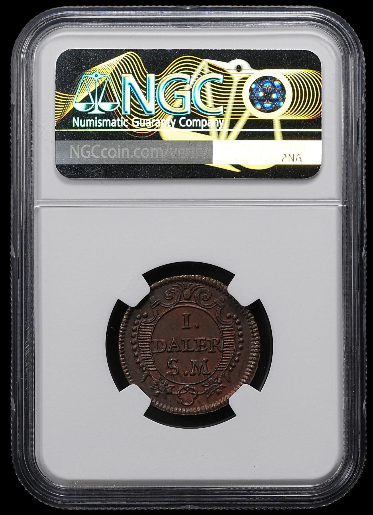 修遠堂世界钱币第九十五期 NGC MS61BN 1718年瑞典紧急时期1 DALER铜币 品相少见