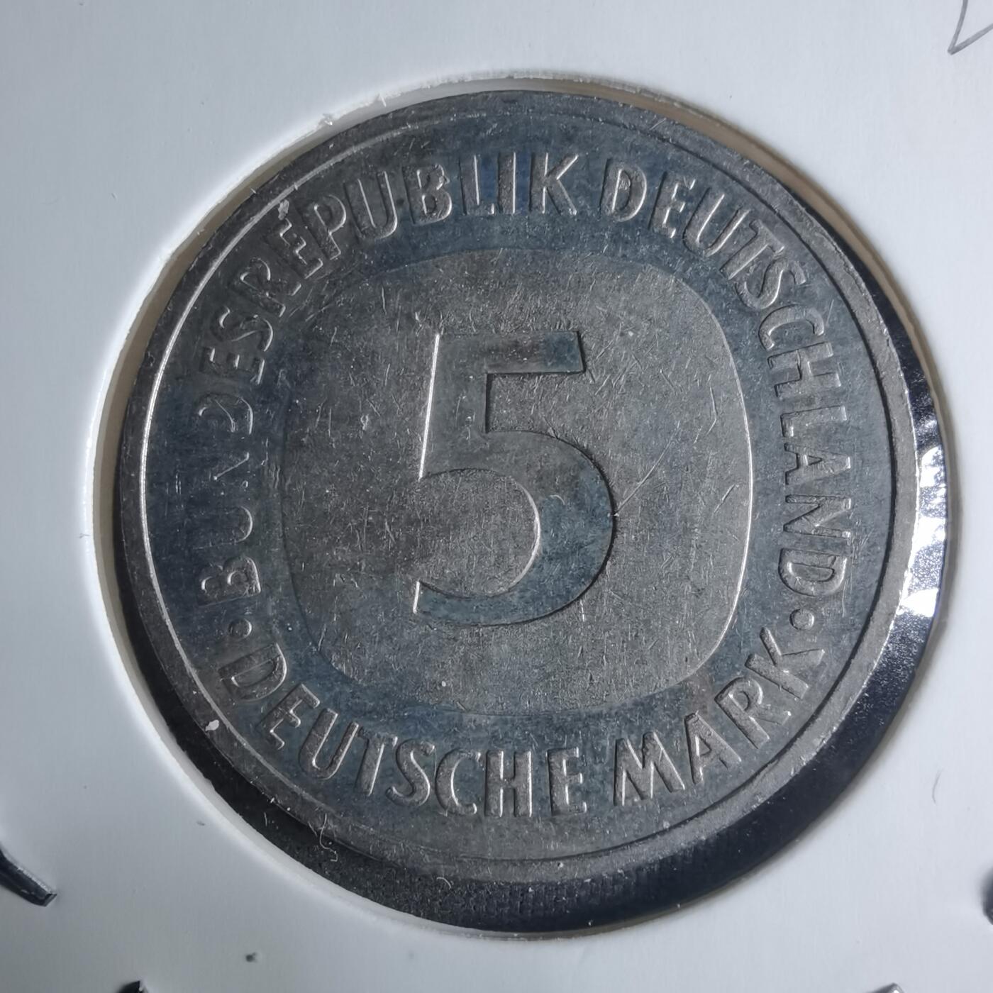 沼泽如烟--第917场 德国1991年5马克