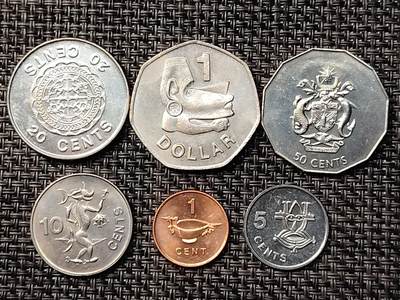 布加迪🐬～世界钱币(上海)🌾第 262 期 /  各国套币和散币 - 所罗门群岛 6枚套币