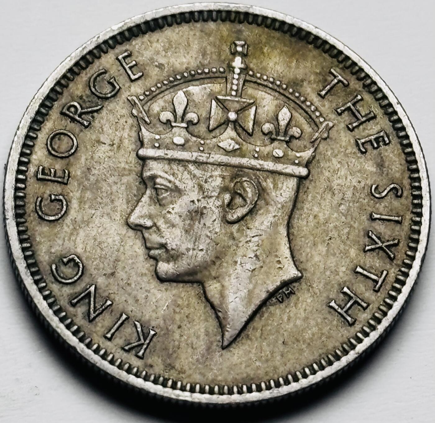 文馨钱币收藏第 284 场，【 长期接收代拍品】老藏家拍品南朝鲜李承晚时期货币，泰国大型纪念币，土耳其各时期及各国套币场 少见 1950 年英属马来亚乔治六世 20 分，关门版，只发行三年