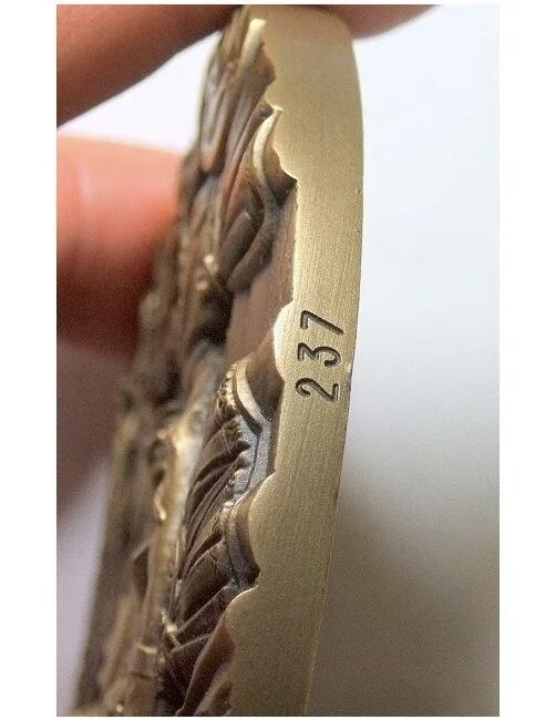 【艺术】古罗马艺术大章 皇帝克劳狄一世 高浮雕精制巨型大铜章 90MM 292克