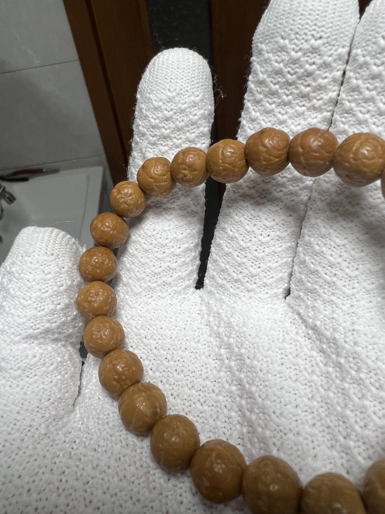 零元拍：猴头精雕凤眼手串10MM，润到没朋友