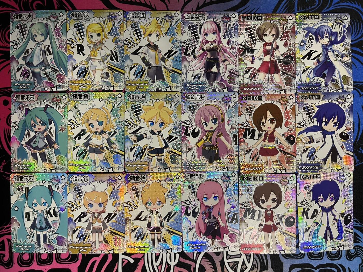 卡牌杂货铺专场拍卖第一场 11.29周六晚10:00截拍 【裸卡】卡游 初音未来 初见包第一弹 QR卡一套18张