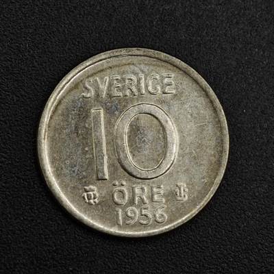 【淘币小摊】限时拍第八百一十二拍  小银币场  满百包邮可预留两周  周一统一发货  - 瑞典1956年10欧尔银币