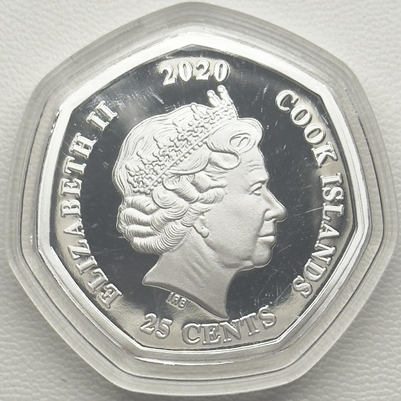 ＜小葵钱铺＞第66期·散币·银币场·满200包邮，不寄存·12月1号发货 〈发行量19999〉库克群岛2020年灰姑娘70周年25分彩色类精制纪念币