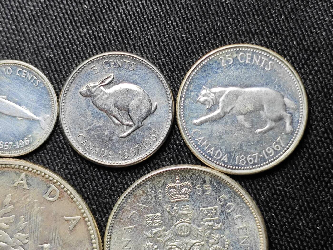 KK钱币收藏小铺 （套币 好品/批量散币 银币）专场  2月预留时间 周末发货  加拿大建国200周年纪念套币 含4枚银币