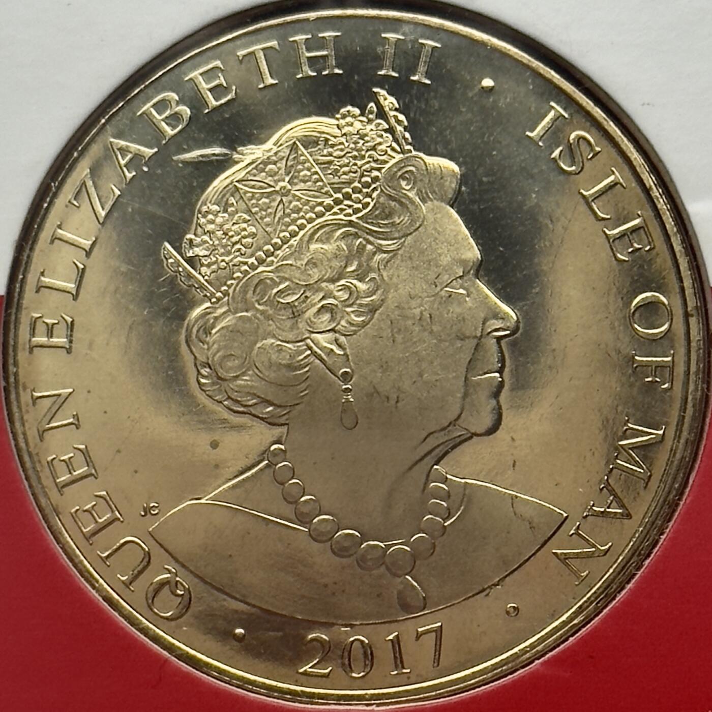 ＜小葵钱铺＞第66期·散币·银币场·满200包邮，不寄存·12月1号发货 马恩岛2017年TT旅游杯110周年5镑卡装纪念币