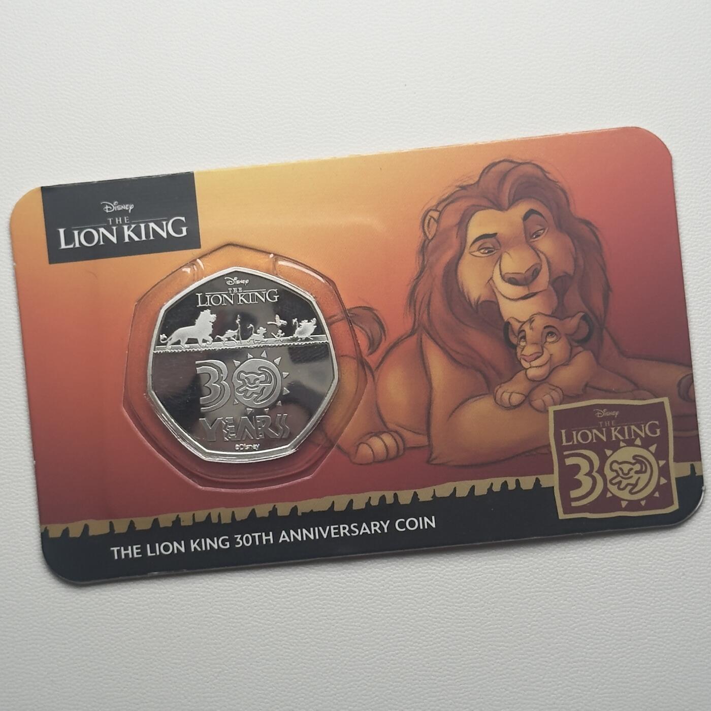 ＜小葵钱铺＞第66期·散币·银币场·满200包邮，不寄存·12月1号发货 所罗门群岛2024年狮子王30周年50分卡装类精制纪念币