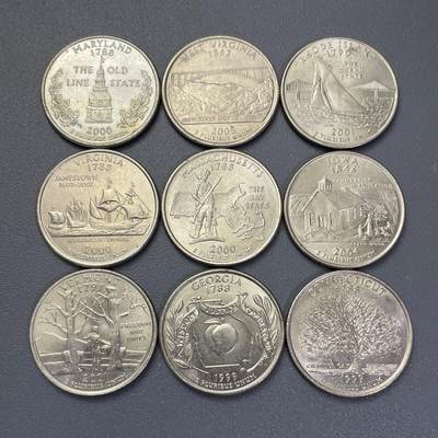 回流1130 - 美国州币系列9枚