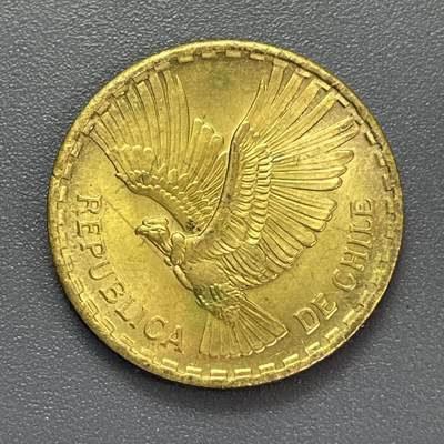 回流1130 - 智利1965年10分铜币 安第斯神鹰