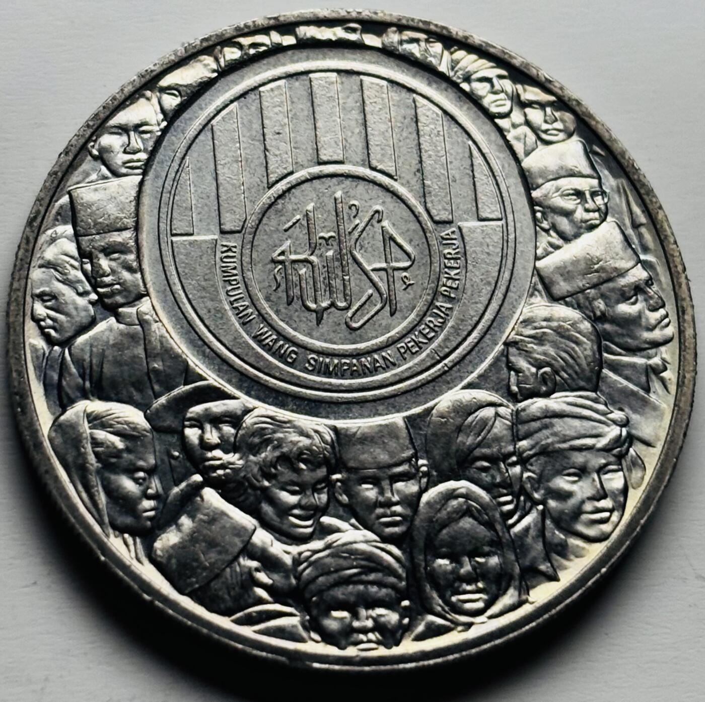 文馨钱币收藏第 284 场，【 长期接收代拍品】老藏家拍品南朝鲜李承晚时期货币，泰国大型纪念币，土耳其各时期及各国套币场 稀少原光 1976 年马来西亚 1 吉林特，员工公积金 25 周年大型纪念币 33.5