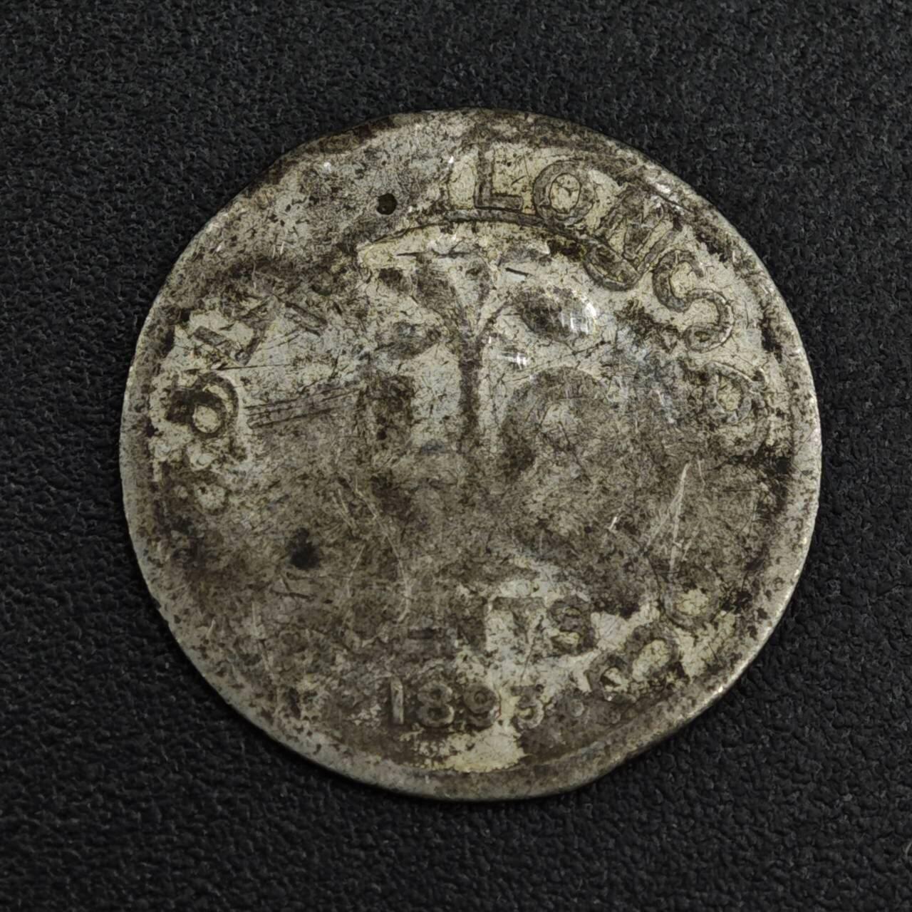 【淘币小摊】限时拍第八百一十二拍  小银币场  满百包邮可预留两周  周一统一发货  锡兰1893年维多利亚10分银币