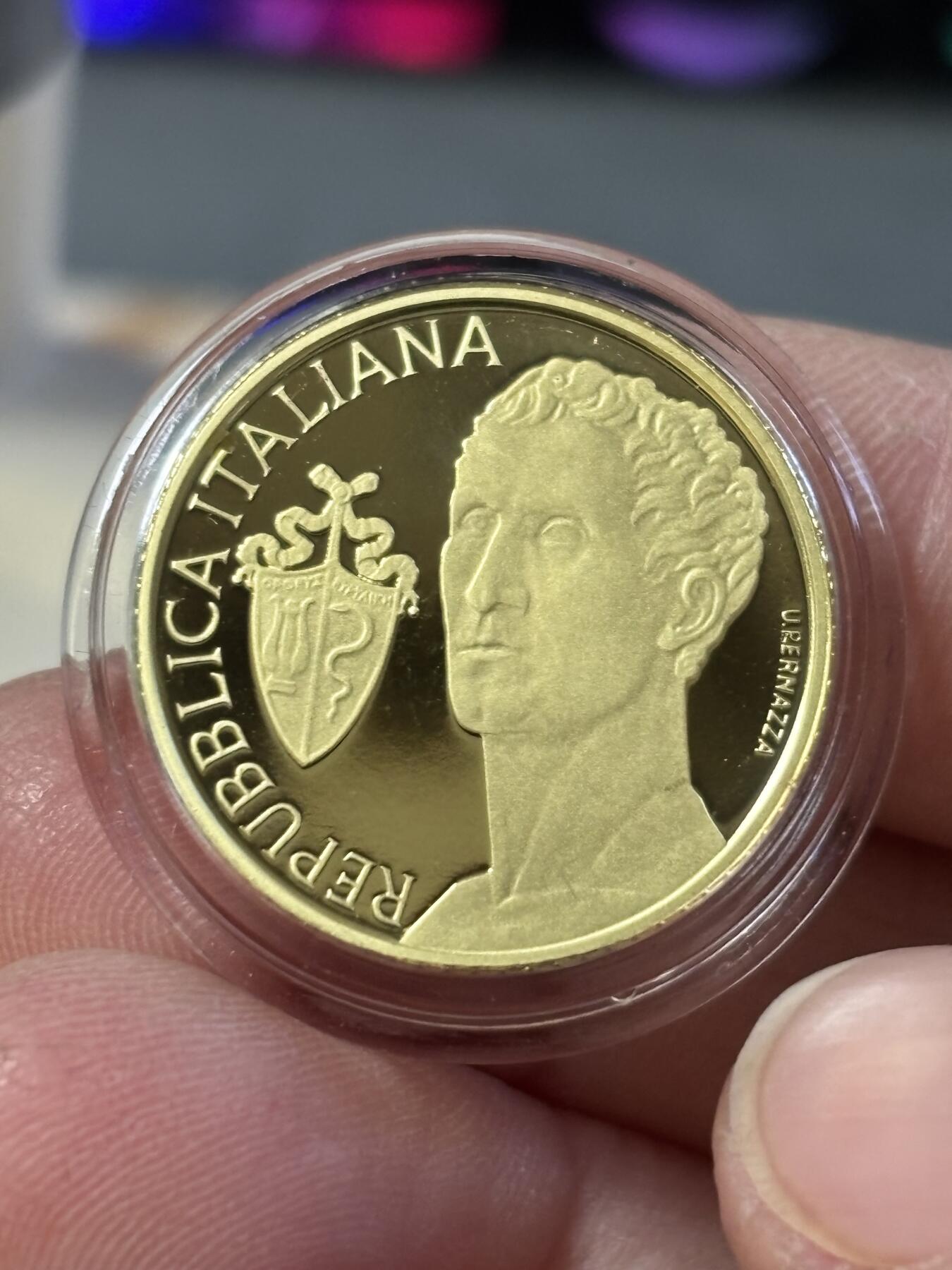 第183期拍卖 意大利2022年安东尼奥·卡诺瓦逝世 200 周年金币，900金，6.451克，发行1500枚