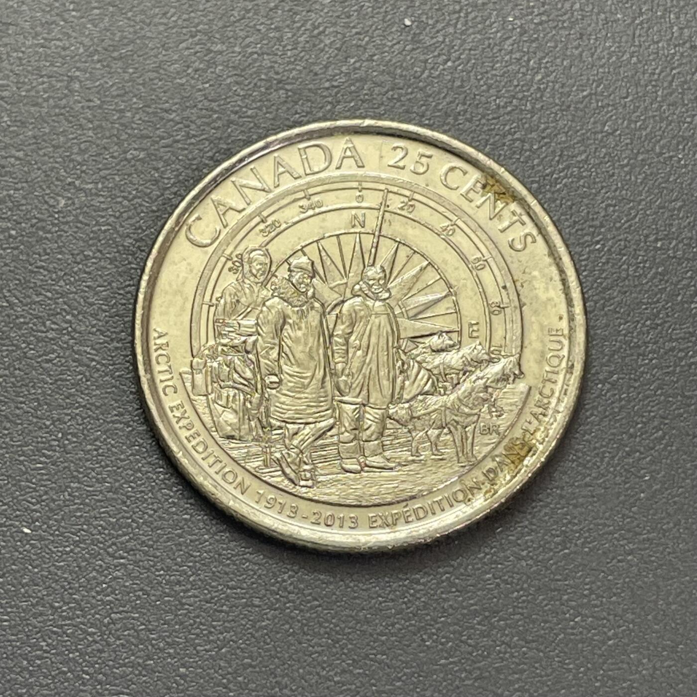 回流1130 加拿大2013年25分 北极探险100周年