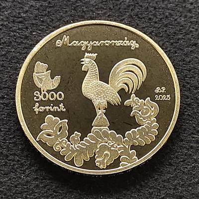 【全场包邮】纯粹捡漏拍483场（免费代拍第20场） - 匈牙利2025年3000福林民间故事勤奋与懒惰的女孩PL纪念币