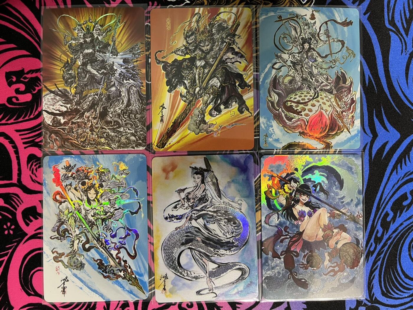 卡牌杂货铺专场拍卖第一场 11.29周六晚10:00截拍 【裸卡】启读文化 沈鑫 傲骨神威 彩闪6张-1