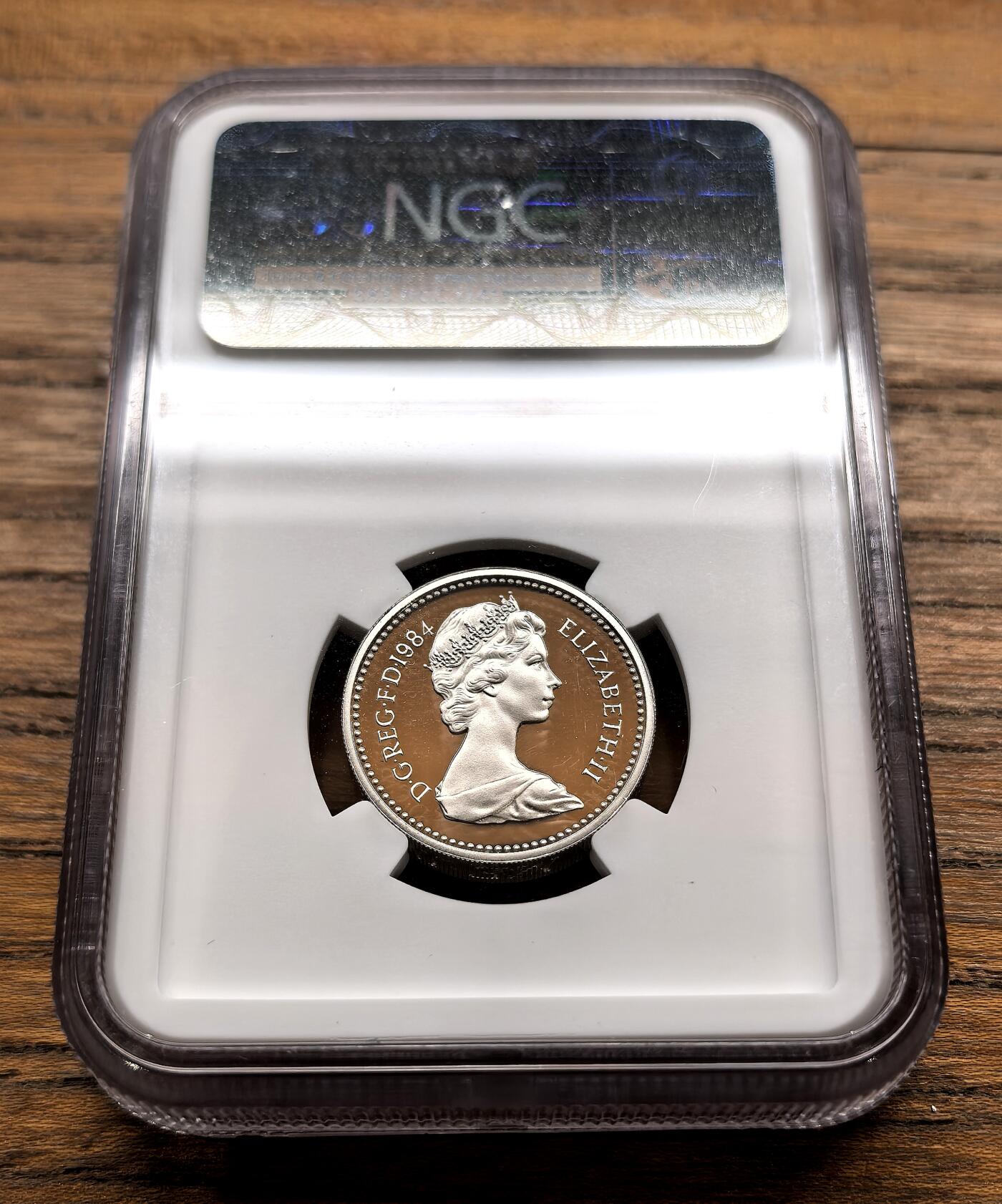 纫秋兰以为佩·凡希社微拍感恩专场 1989英国苏格兰蓟加厚银镑NGC-PF69UC