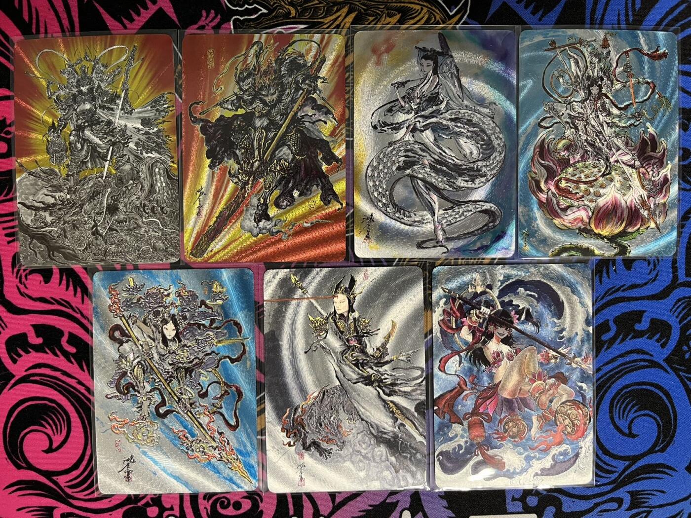 卡牌杂货铺专场拍卖第一场 11.29周六晚10:00截拍 【裸卡】启读文化 沈鑫 傲骨神威 粗闪7张