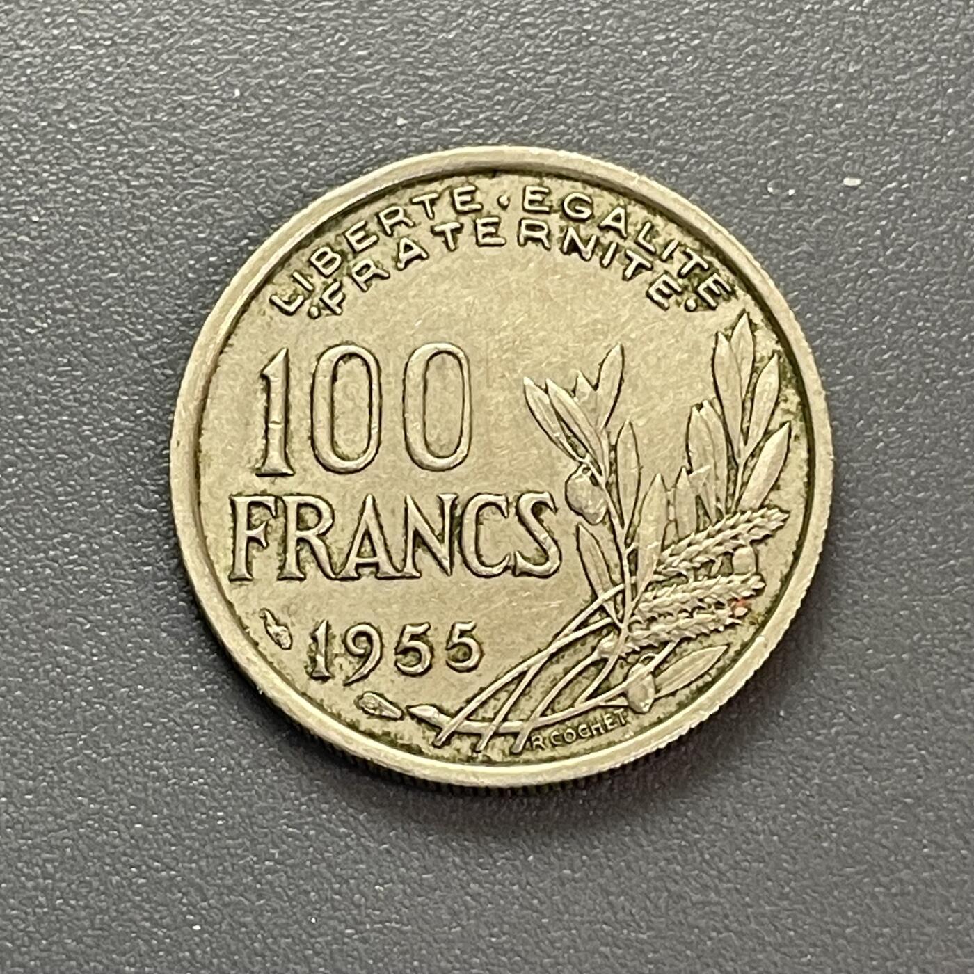 回流1130 法国1955年100法郎大面值 玛丽安娜