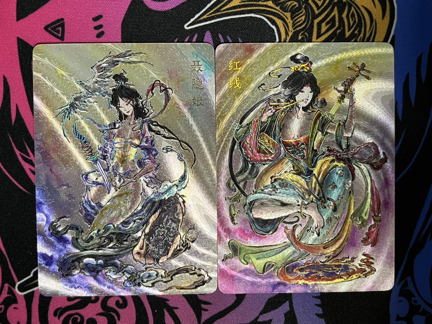 卡牌杂货铺专场拍卖第一场 11.29周六晚10:00截拍 【裸卡】启读文化 沈鑫 刺客列传 女刺客一套2张 冷烫粗闪