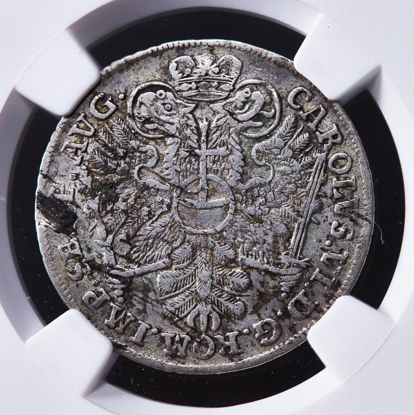 【俄甄集藏】2025年(045)12-03 星期三 晚 19:30 全场包邮 神圣罗马帝国-德国汉堡1728年IHL版8先令银币，NGC XF40，打制周正，无弱打难得，原味包浆，少见品种