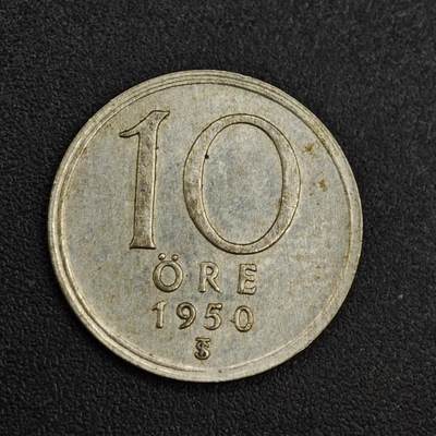 【淘币小摊】限时拍第八百一十二拍  小银币场  满百包邮可预留两周  周一统一发货  - 瑞典1950年10欧尔银币