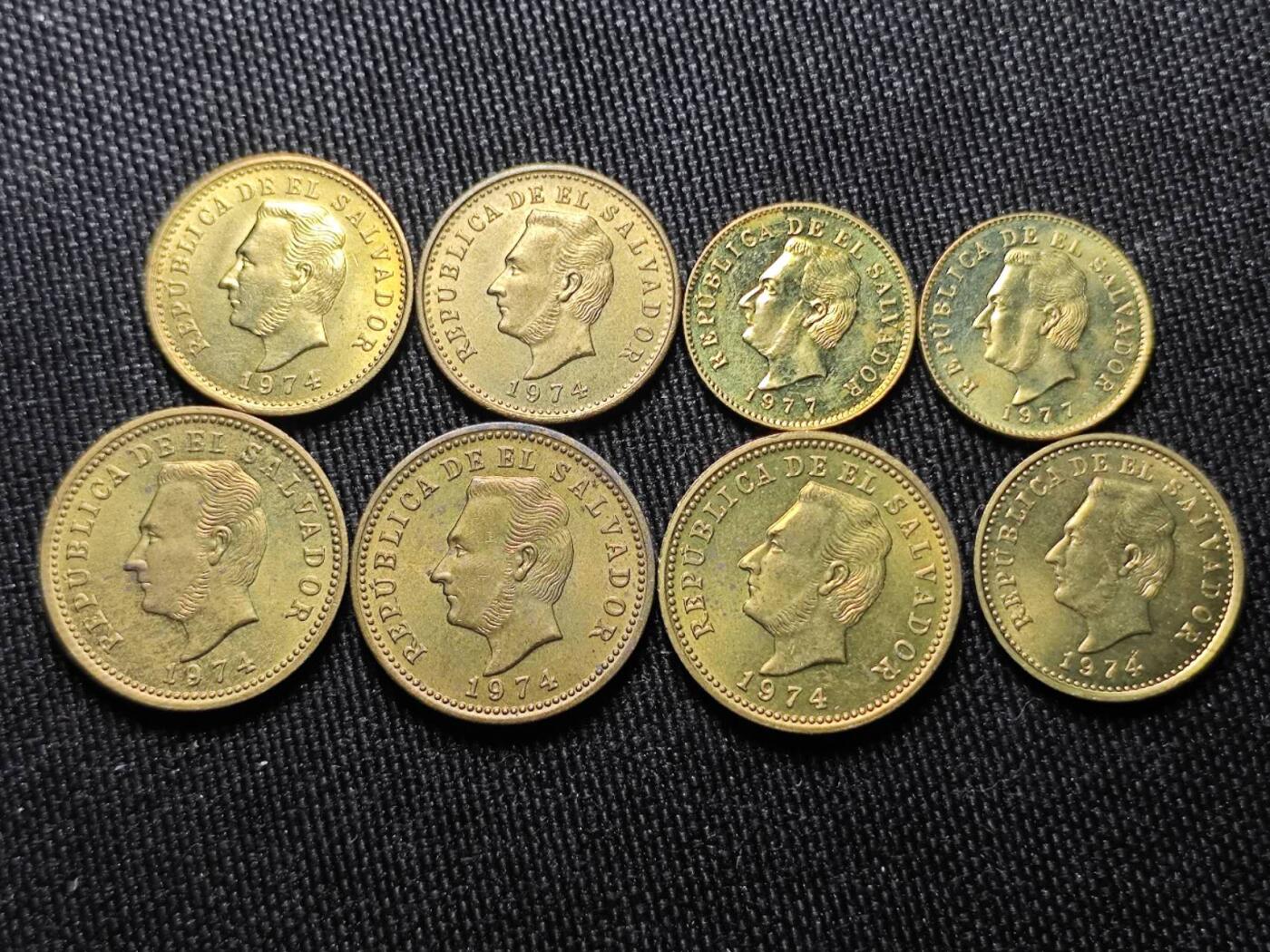 KK钱币收藏小铺 （套币 好品/批量散币 银币）专场  2月预留时间 周末发货  萨尔瓦多一组14枚 好品