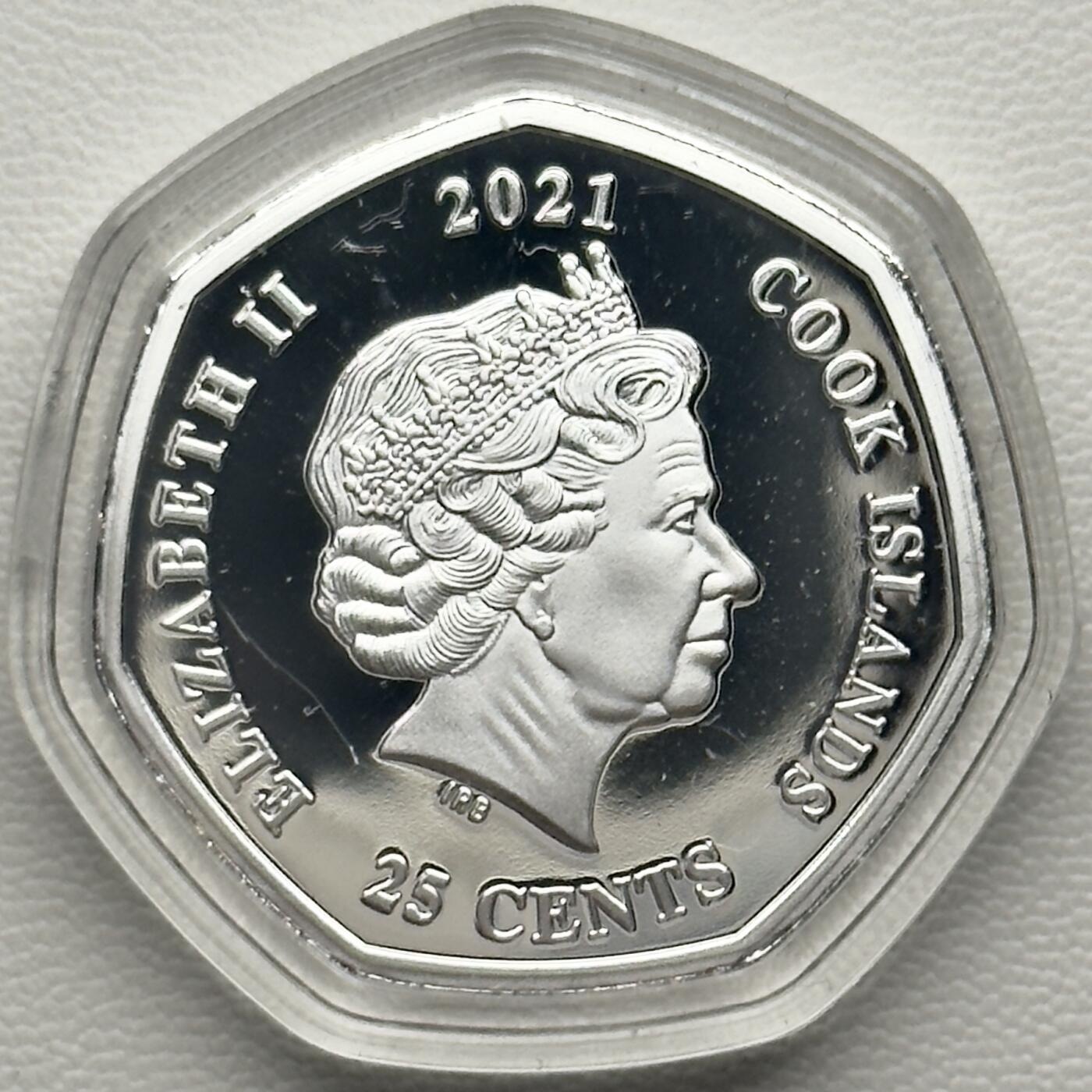 ＜小葵钱铺＞第66期·散币·银币场·满200包邮，不寄存·12月1号发货 〈发行量19999〉库克群岛2021年哈利波特·伏地魔25分彩色镀银类精制纪念币