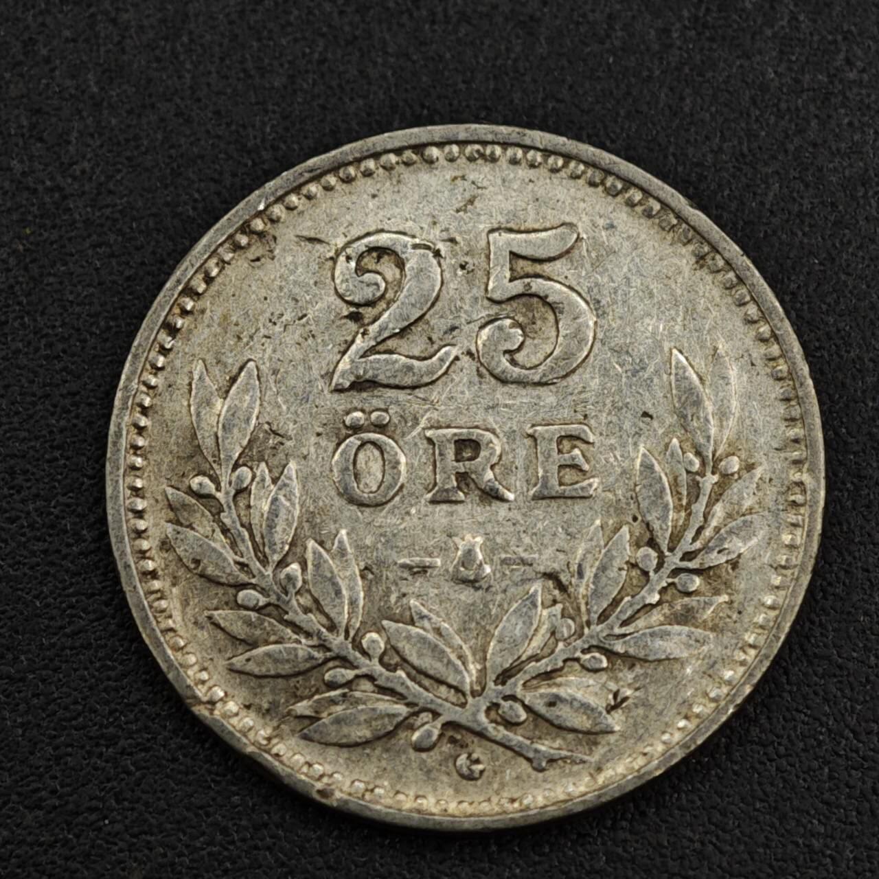 【淘币小摊】限时拍第八百一十二拍  小银币场  满百包邮可预留两周  周一统一发货  瑞典1936年25欧尔银币