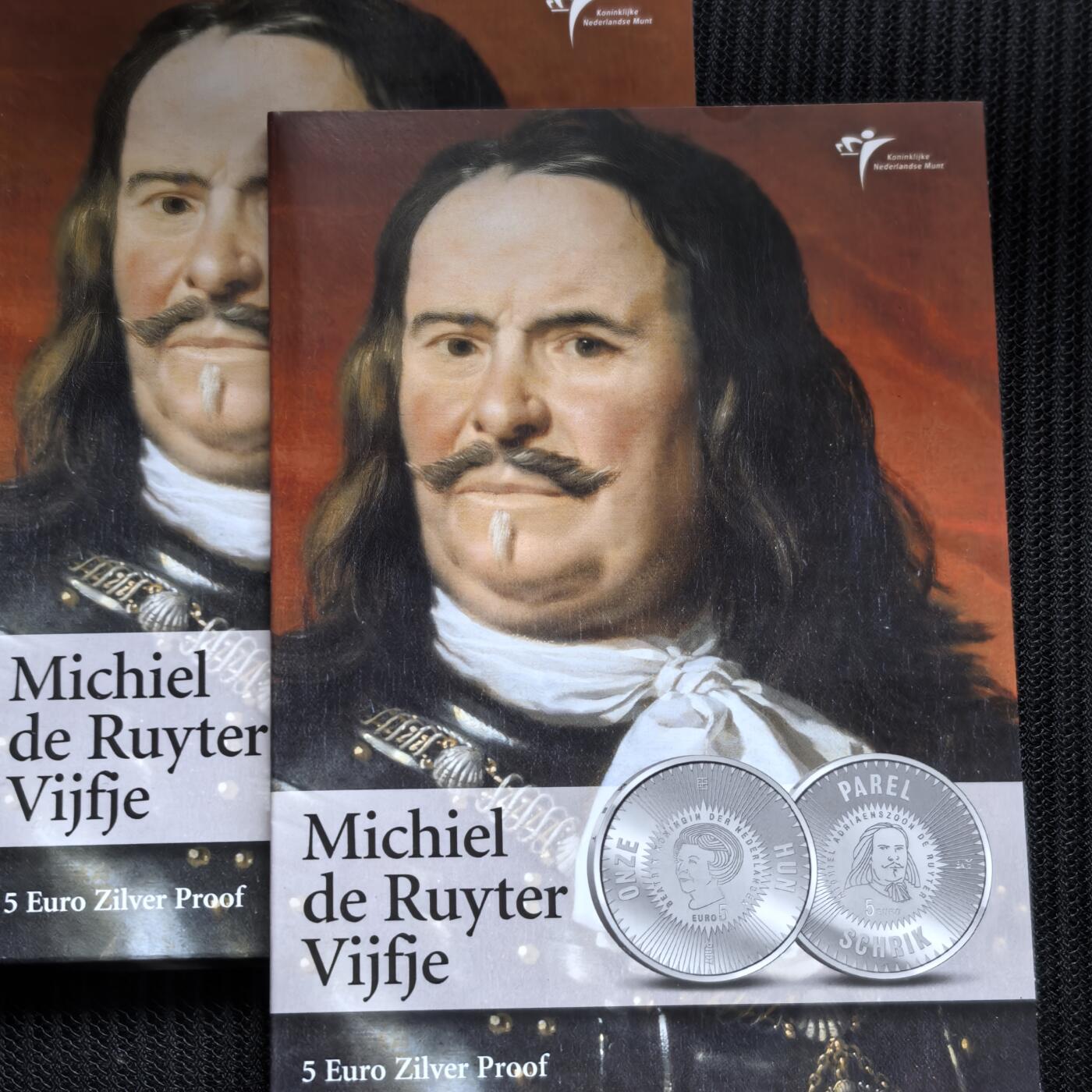 道一币馆币章第一百五十六场 原包装 荷兰2007年海军上将鲁伊特诞辰400周年5欧元精制银币