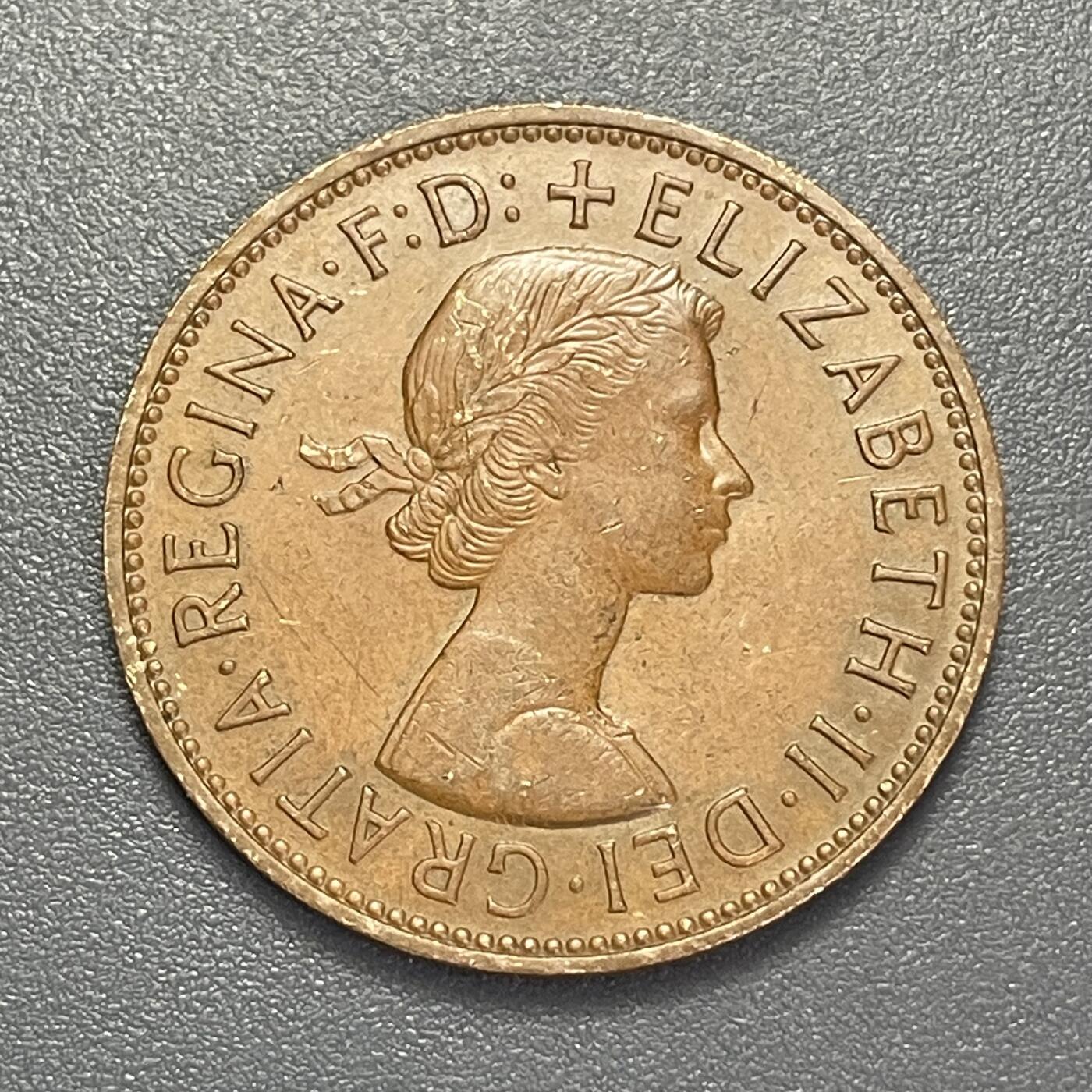 回流1130 英国1966年1便士铜币 