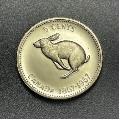 回流1130 -  全新 加拿大1967年5分 加拿大联邦成立100周年 白靴兔