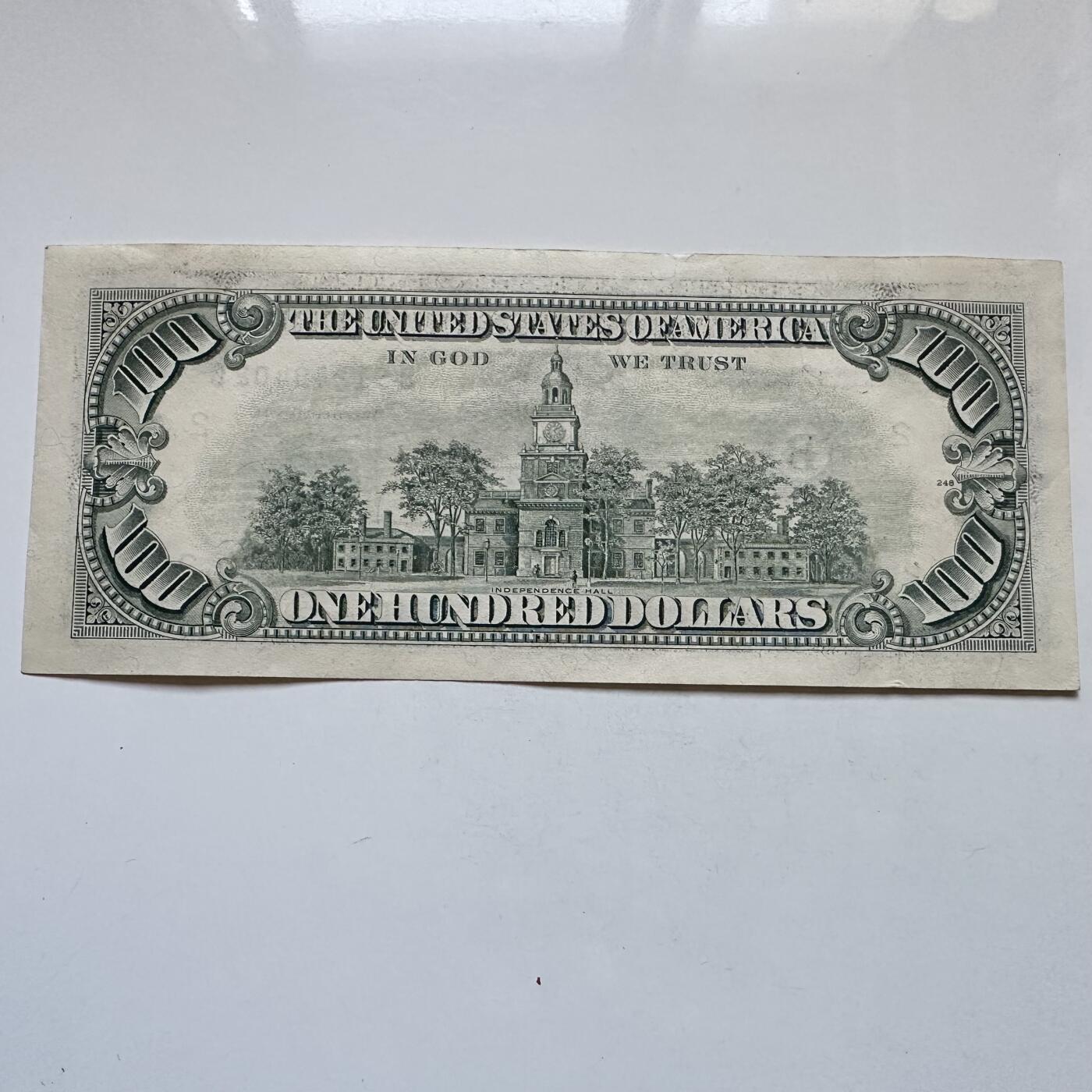🌹外币初藏🌹🐯2025年第134场  每周二四六晚8️⃣点 接代拍 美国1993年100美元 富兰克林