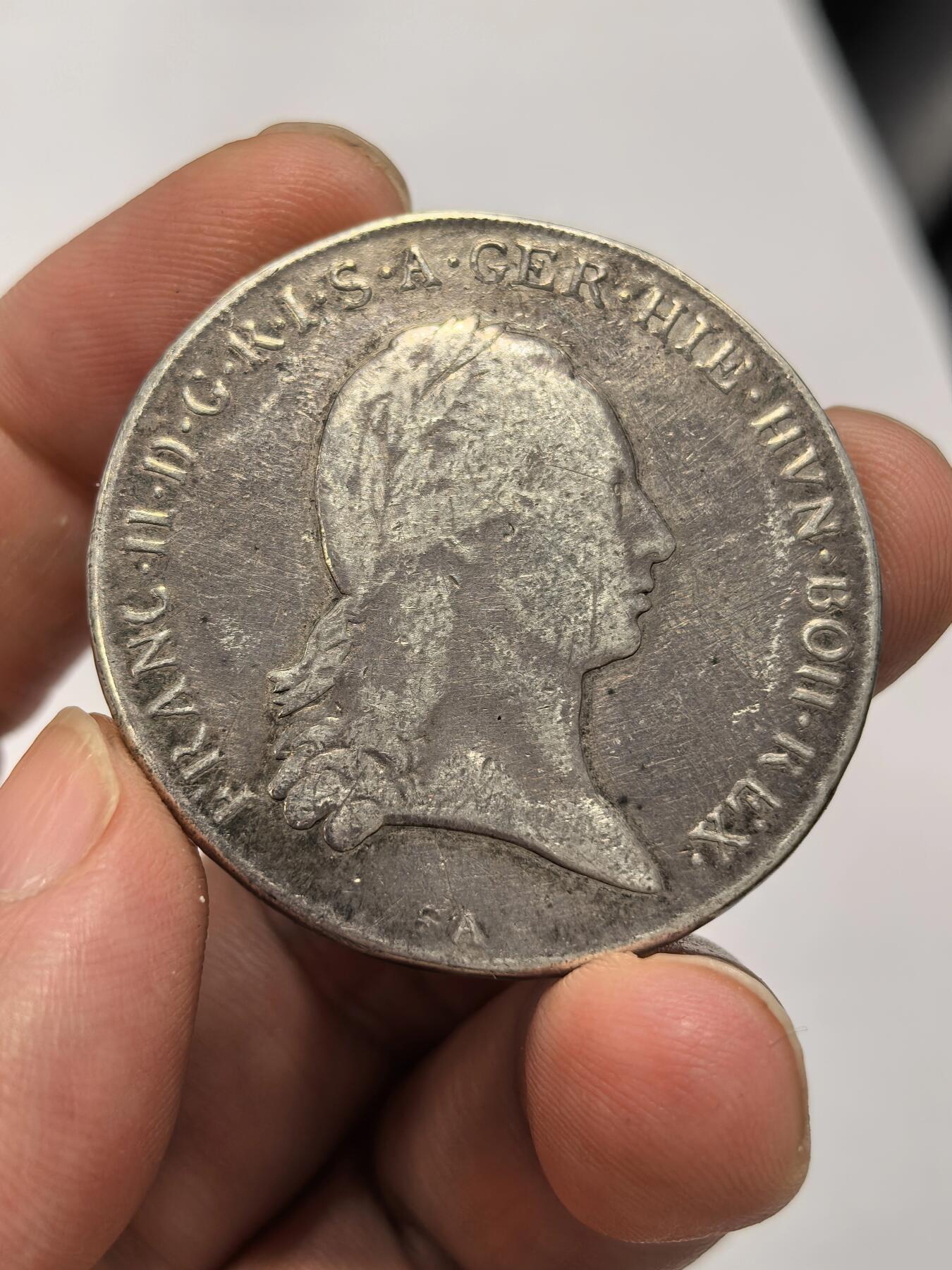 博洋堂世界钱币拍卖第149期（全场包邮） 奥地利1796年弗朗茨二世1塔勒大银币