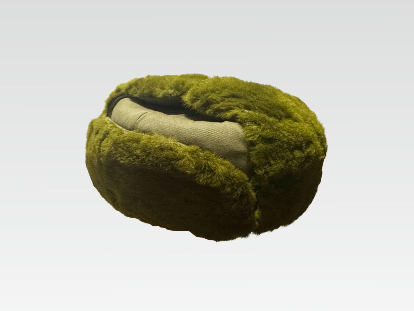 【第貳場】近代勋奖章徽章服饰杂项专场 鸭绿江畔 保家卫国—高级军官纬毛冬帽—编织物内胆