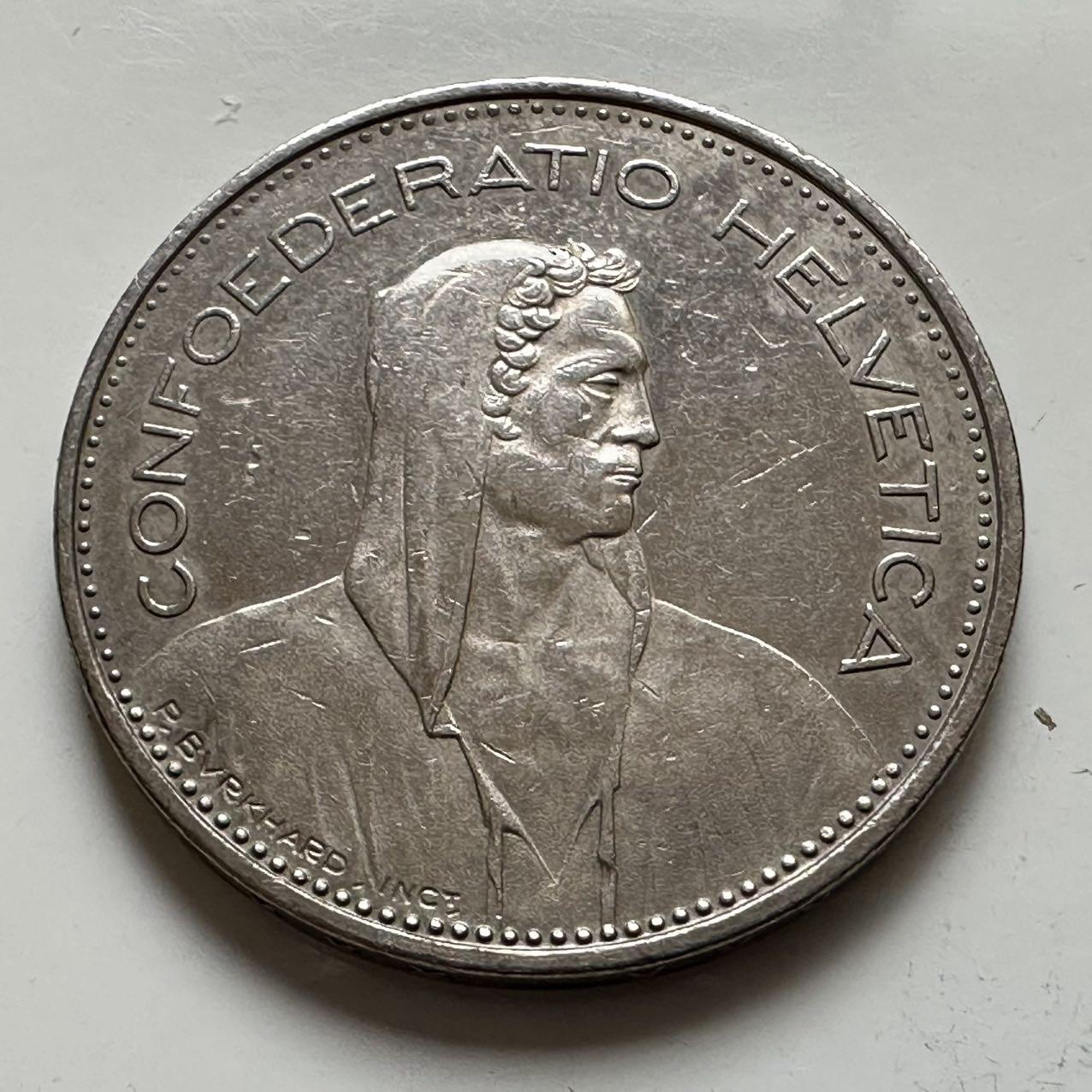 🌹外币初藏🌹🐯2025年第134场  每周二四六晚8️⃣点 接代拍 瑞士1984年5法郎