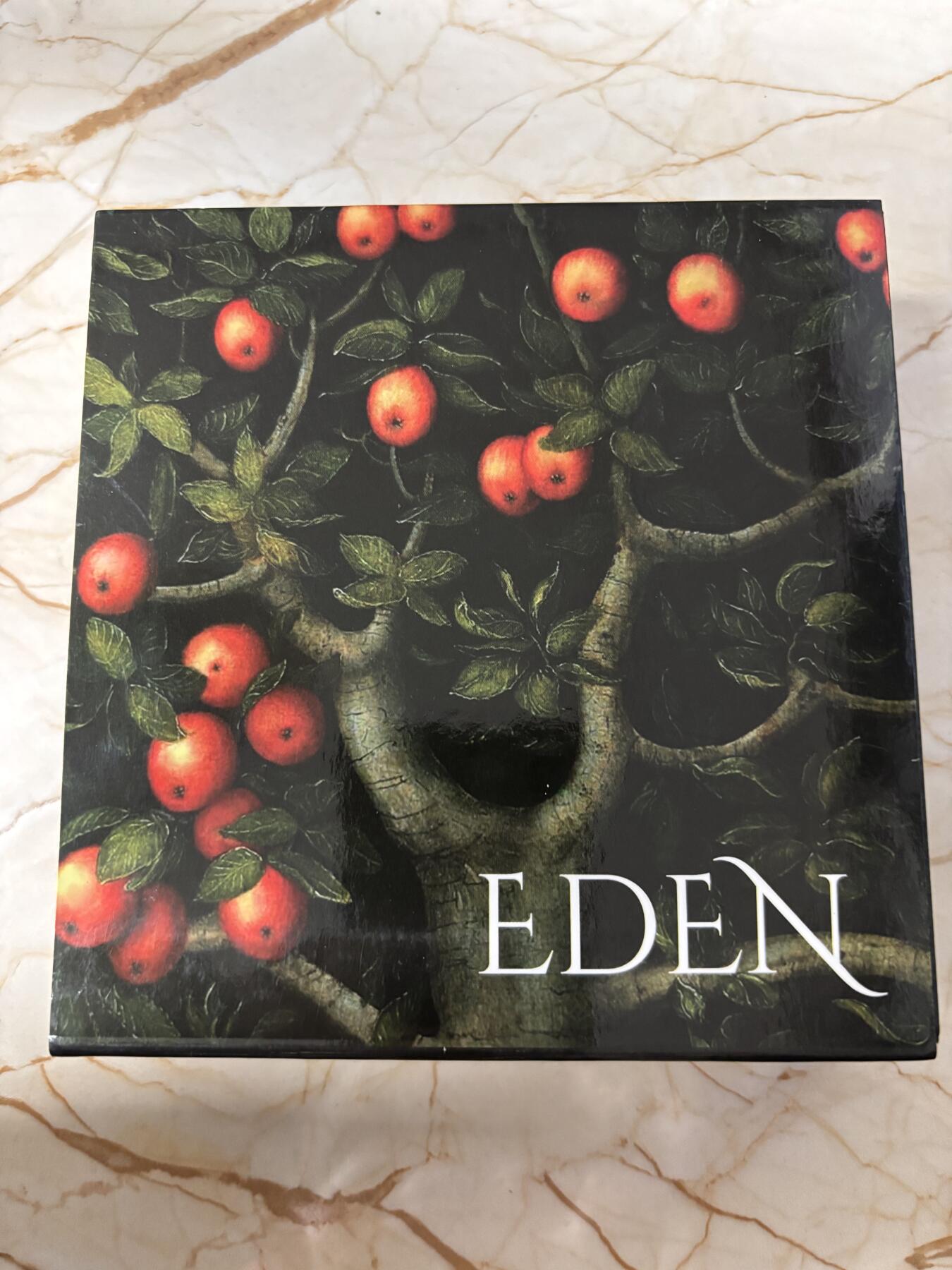 第183期拍卖 喀麦隆2018伊甸园亚当和夏娃彩印条形组合银币，999银，10克*2，发行999套