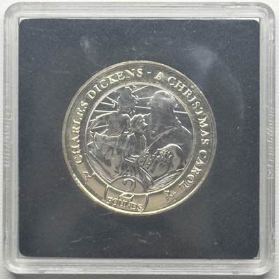 ＜小葵钱铺＞第66期·散币·银币场·满200包邮，不寄存·12月1号发货 - 马恩岛2020年圣诞颂歌·过去与未来的圣诞幽灵2镑双色纪念币