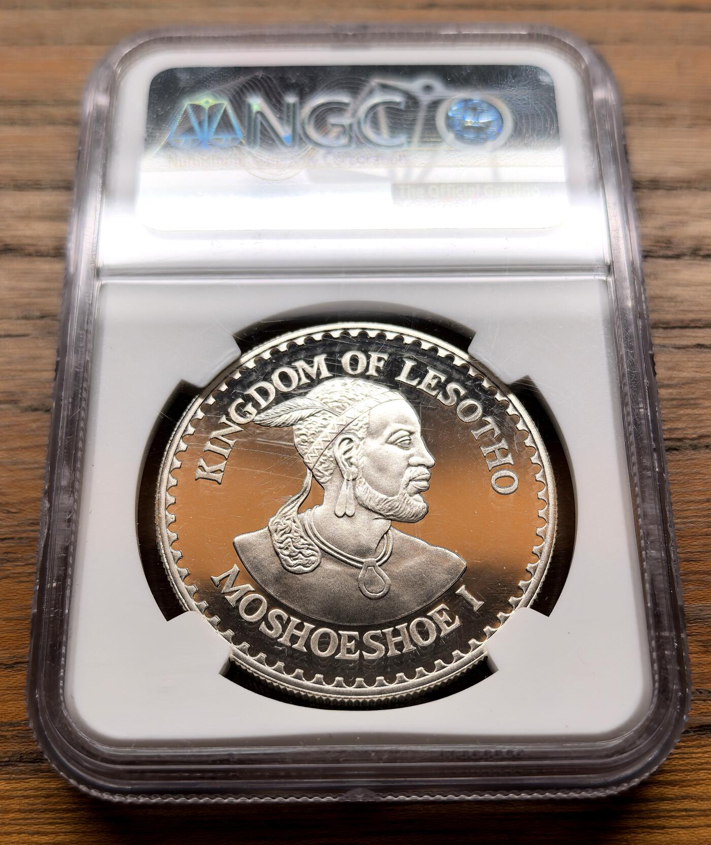 纫秋兰以为佩·凡希社微拍感恩专场 1979莱索托儿童年10M大银NGC-PF69UC