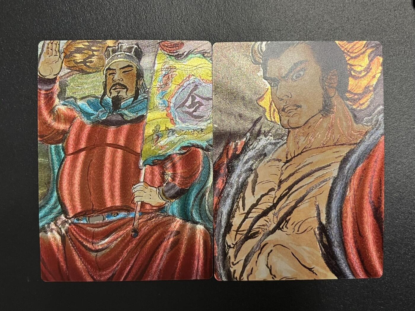 卡牌杂货铺专场拍卖第一场 11.29周六晚10:00截拍 【裸卡】昆仑万象 权迎东 手绘复刻卡 水浒2张 粗闪