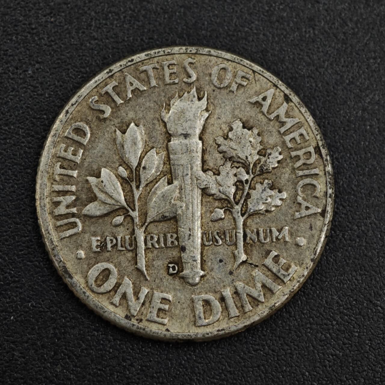 【淘币小摊】限时拍第八百一十二拍  小银币场  满百包邮可预留两周  周一统一发货  美国1948年罗斯福10分银币